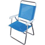 Cadeira Master Plus Alumínio Azul