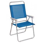Ficha técnica e caractérísticas do produto Cadeira Master Alumínio Plus Azul - Mor