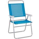 Ficha técnica e caractérísticas do produto Cadeira Master Alumínio Plus Fashion Azul - Mor