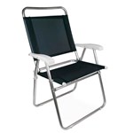 Ficha técnica e caractérísticas do produto Cadeira Master Alumínio Plus Preta - Mor