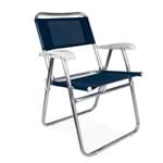 Cadeira Master Alumínio Tela Sannet Azul