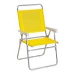 Ficha técnica e caractérísticas do produto Cadeira Master Plus Alumínio Amarela Mor