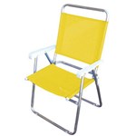 Ficha técnica e caractérísticas do produto Cadeira Master Plus Alumínio Amarela - Mor