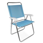 Ficha técnica e caractérísticas do produto Cadeira Master Plus Alumínio Sannet Azul - Mor