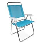 Ficha técnica e caractérísticas do produto Cadeira Master Plus Fashion Alumínio - Azul