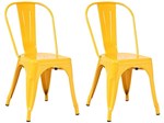 Ficha técnica e caractérísticas do produto Cadeira Metal Decorativa 2 Peças - Inovakasa Tolix