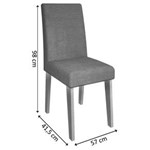 Ficha técnica e caractérísticas do produto Cadeira Milena MDF 02 Unidades Cimol - Preto