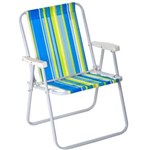 Ficha técnica e caractérísticas do produto Cadeira Mor 2240 Alta Aço - Azul/Verde