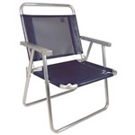 Ficha técnica e caractérísticas do produto Cadeira Mor Dobrável Oversize em Alumínio 2132 – Azul