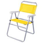 Ficha técnica e caractérísticas do produto Cadeira Mor Master Alumínio 2108 - Amarela