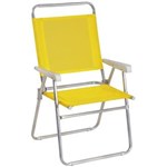 Ficha técnica e caractérísticas do produto Cadeira Mor Master Plus em Alumínio Amarela