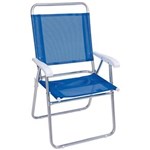 Ficha técnica e caractérísticas do produto Cadeira Mor Master Plus em Alumínio Azul