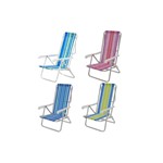 Ficha técnica e caractérísticas do produto Cadeira Mor Reclinável 8 Posições Alumínio