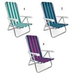 Ficha técnica e caractérísticas do produto Cadeira Mor Reclinável Alumínio 4 Posições