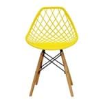 Ficha técnica e caractérísticas do produto Cadeira New Dkr Eames Base Eiffel Madeira Amarela