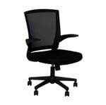 Ficha técnica e caractérísticas do produto Cadeira Office Baixa Base Nylon Preta Or Design