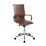 Ficha técnica e caractérísticas do produto Cadeira Office Beirut Baixa Marrom ByHaus Cad1630 - Marrom Chocolate