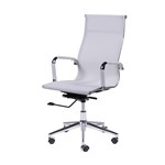 Ficha técnica e caractérísticas do produto Cadeira Office Eames Alta Giratória Branca - Or Design