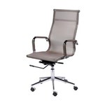 Ficha técnica e caractérísticas do produto Cadeira Office Eames Alta Giratória Cobre - Or Design - Cinza Claro