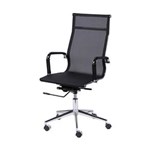 Ficha técnica e caractérísticas do produto Cadeira Office Eames Alta Giratória Preta - Or Design - Preto