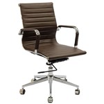 Ficha técnica e caractérísticas do produto Cadeira Office Eames Diretor com Braço, Rodízio e Sistema Relax Café