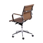 Ficha técnica e caractérísticas do produto Cadeira Office Eames Diretor com Braço, Rodízio e Sistema Relax Caramelo