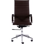 Ficha técnica e caractérísticas do produto Cadeira Office Eames Esteirinha Alta Giratória Ór Design Marrom