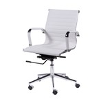 Ficha técnica e caractérísticas do produto Cadeira Office Eames Esteirinha Baixa Giratória - Branca - Or Design