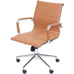 Ficha técnica e caractérísticas do produto Cadeira Office Eames Esteirinha Baixa Giratória Or-3301 Or Design - Caramelo
