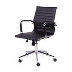 Ficha técnica e caractérísticas do produto Cadeira Office Eames Esteirinha Baixa Giratória - Preta - Or Design