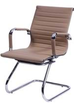 Ficha técnica e caractérísticas do produto Cadeira Office Eames Esteirinha Fixa Caramelo OR Design