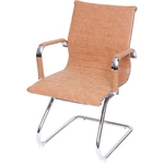 Ficha técnica e caractérísticas do produto Cadeira Office Eames Esteirinha Fixa OR-3301 – Or Design - Caramelo