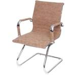 Ficha técnica e caractérísticas do produto Cadeira Office Eames Esteirinha Fixa OR-3301 – Or Design - Castanho