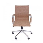 Ficha técnica e caractérísticas do produto Cadeira Office Eames Retro Esteirinha Baixa Giratória, OR-3301, OR Design, Caramelo
