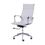 Ficha técnica e caractérísticas do produto Cadeira Office Eames Tela Alta Giratória - Branca - Or Design