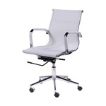 Ficha técnica e caractérísticas do produto Cadeira Office Eames Tela Baixa Giratória - Branca - Or Design