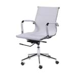 Ficha técnica e caractérísticas do produto Cadeira Office Eames Tela Baixa Giratória Branca