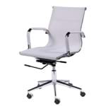 Ficha técnica e caractérísticas do produto Cadeira Office Eames Tela Baixa Giratória Branco Or Design
