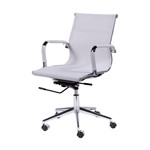 Ficha técnica e caractérísticas do produto Cadeira Office Eames Tela Baixa Giratória Branco - Or Design