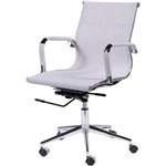 Ficha técnica e caractérísticas do produto Cadeira Office Eames Tela Baixa Giratória Ór Design - Branco