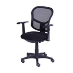 Cadeira Office em Tela e Corino 3309 OR Design Preto