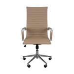 Ficha técnica e caractérísticas do produto Cadeira Office Esteirinha Charles Eames Pu Alta Caramelo Inovakasa