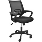 Ficha técnica e caractérísticas do produto Cadeira Office Santiago Preta Rivatti