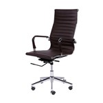 Ficha técnica e caractérísticas do produto Cadeira Or Design Office Eames Esteirinha Alta Giratória Or-3301 Cafe