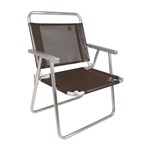 Ficha técnica e caractérísticas do produto Cadeira Oversize Alumínio Preta 2153 Mor