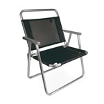 Ficha técnica e caractérísticas do produto Cadeira Oversize Alumínio Preta - Mor