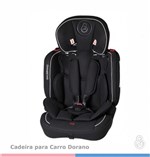 Ficha técnica e caractérísticas do produto Cadeira P/auto Galzerano Dorano Preto - Galzerano