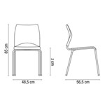 Ficha técnica e caractérísticas do produto Cadeira Paladio Preto