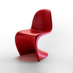 Ficha técnica e caractérísticas do produto Cadeira Panton Vermelha