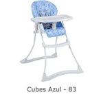 Ficha técnica e caractérísticas do produto Cadeira Papa e Soneca Cubes Azul 0 a 15Kg - Burigotto